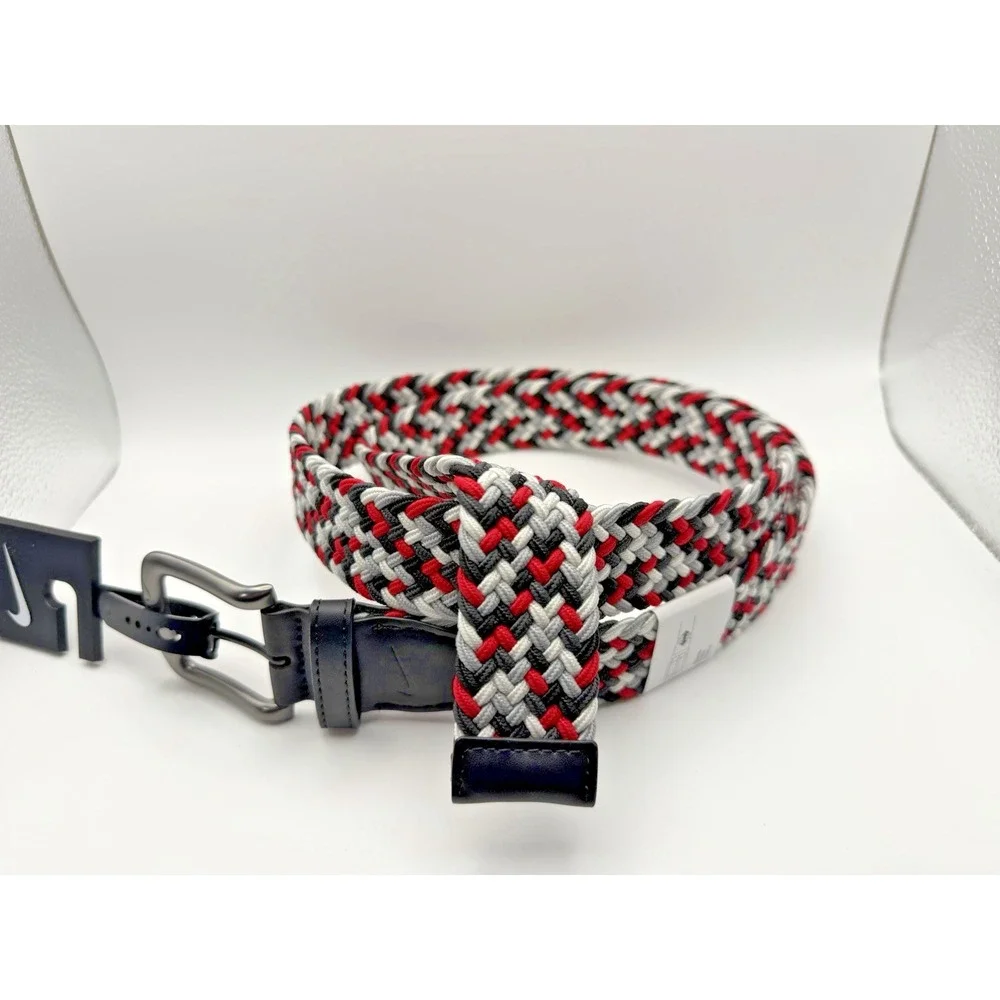 Nike Men's G-Flex Woven Stretch Golf Belt Red PS5045943A MEDIUM 34-36